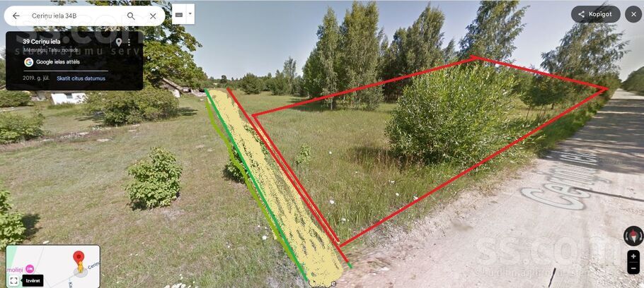 Ceriņu 34, Mērsrags, Talsi un raj., Mērsraga pag. — zeme