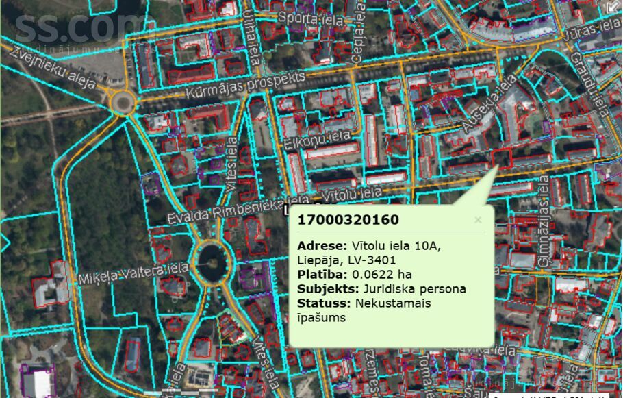 Vītolu 10a, Liepāja un raj., Liepāja — zeme