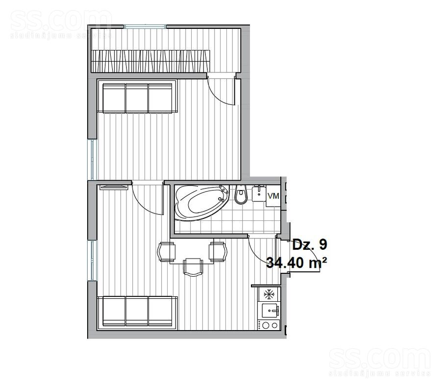 Dzelzceļa 3a, Jūrmala — dzivoklis
