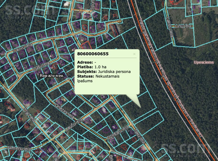 Taku 23, Berģi, Rīgas rajons, Garkalnes nov. — zeme
