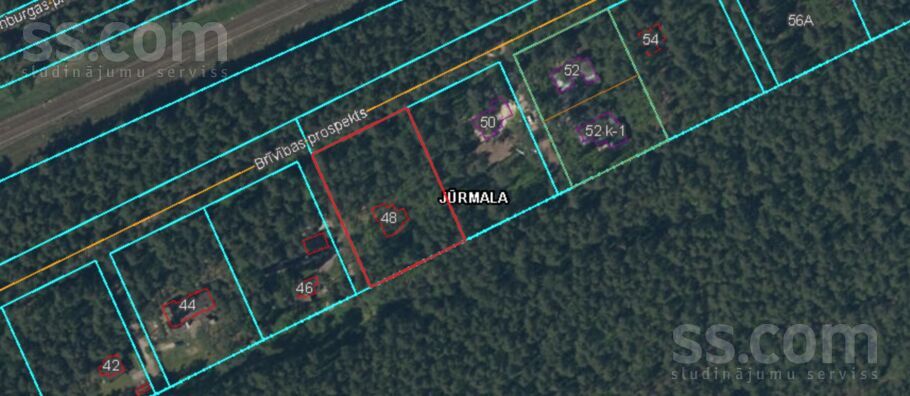 Brīvības prospekts 48, Jūrmala — zeme