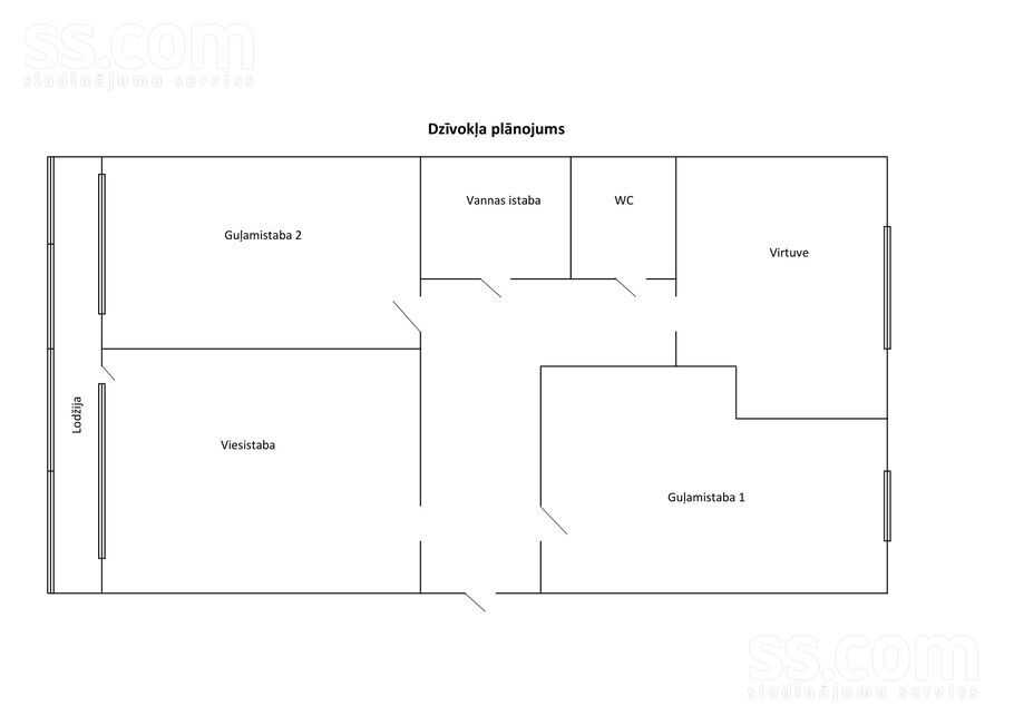 Vītiņu iela 19, Dobele un raj., Auce — dzivoklis
