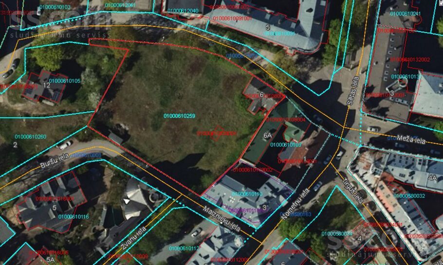 Meža 6, Rīga — zeme