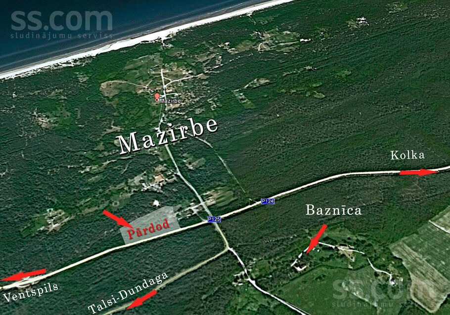 Mazirbe 1, Mazirbe, Talsi un raj., Kolkas pag. — zeme