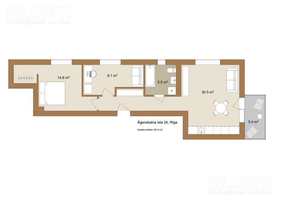 Āgenskalna 24, Rīga — dzivoklis