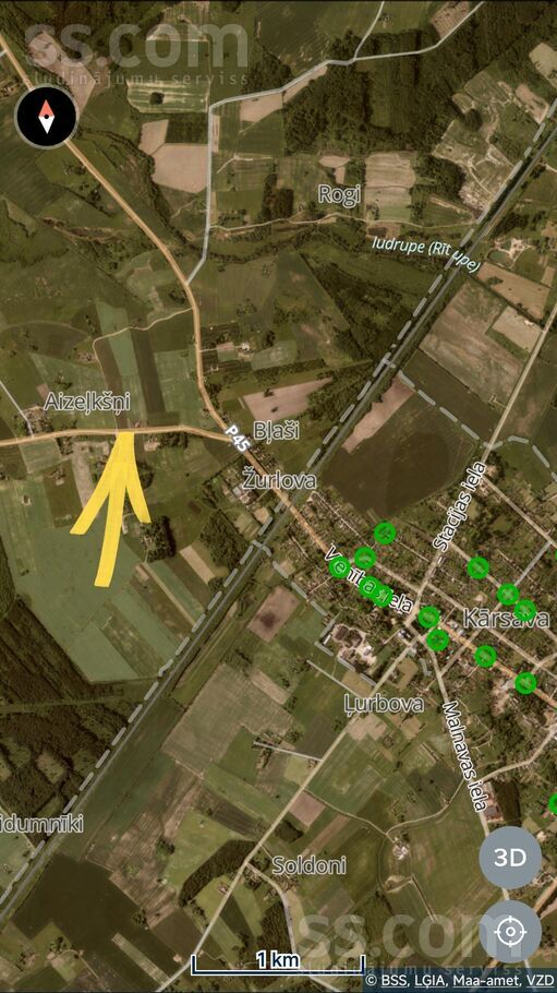 Kļaviņi, Aizeļkšņi, Ludza un raj., Salnavas pag. — zeme