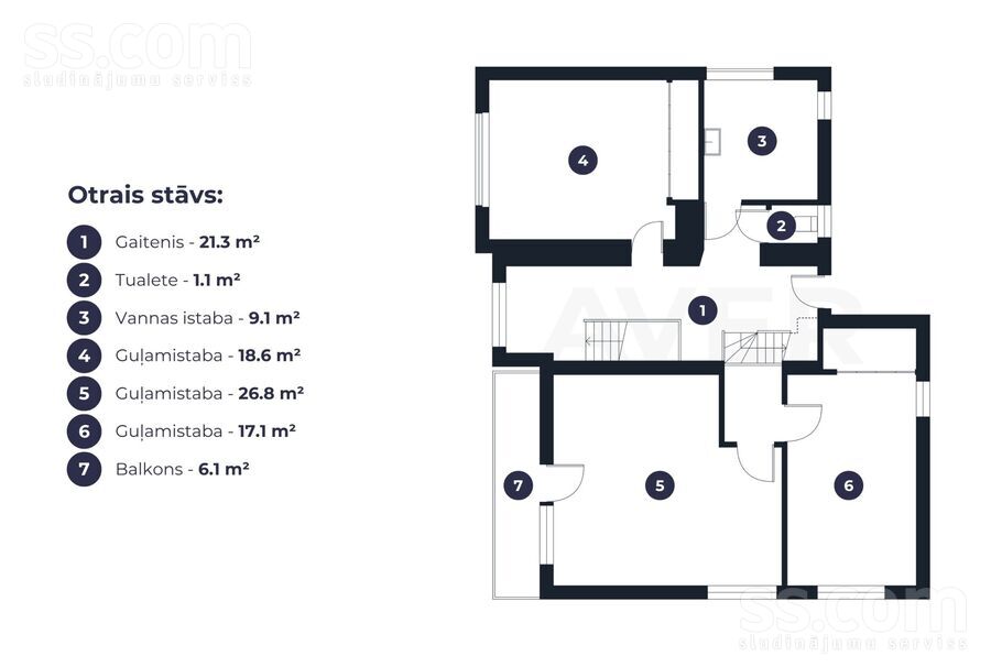 Lakstīgalu iela 32, Skrīveri, Aizkraukle un raj., Skrīveru pag. — maja