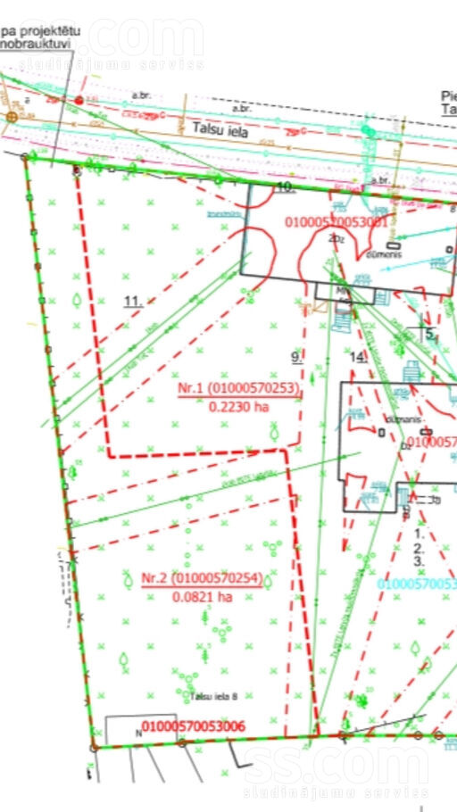 Talsu 10, Rīga — zeme