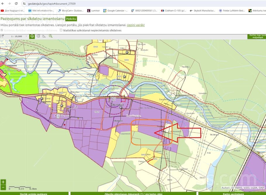 Riekstiņi, Zaķumuiža, Rīgas rajons, Ropažu nov. — zeme