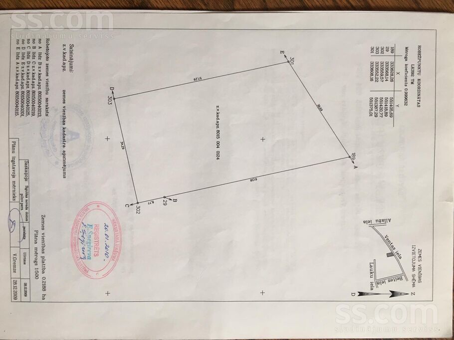 Ventas iela 6 b, Rīgas rajons, Sigulda — zeme