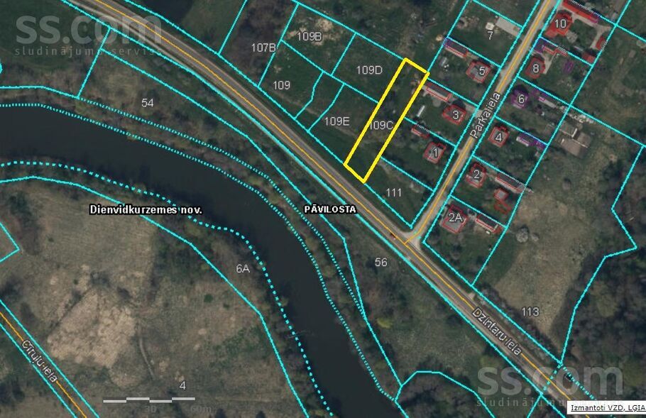 Dzintaru 109, Liepāja un raj., Pāvilosta — zeme
