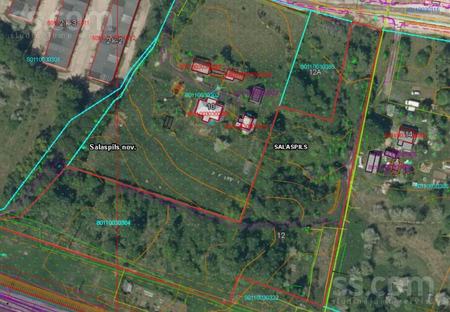 Dienvidu iela 12, Rīgas rajons, Salaspils — zeme