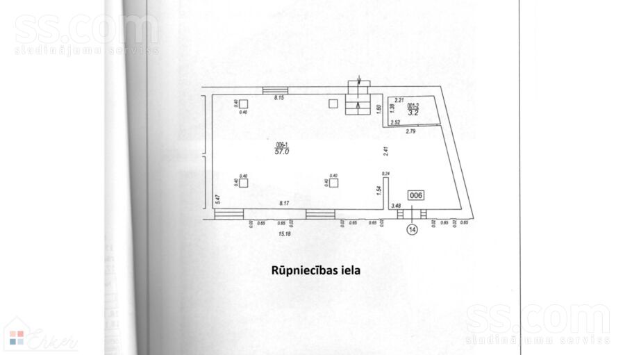 Rūpniecības 50, Rīga, centrs — telpa
