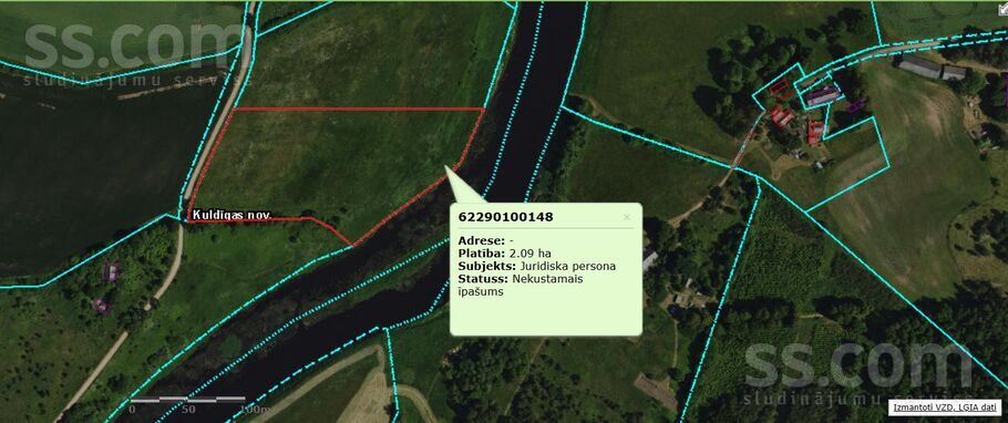 Ventas Lāči, Vēršmuiža, Kuldīga un raj., Skrundas l. t. — zeme