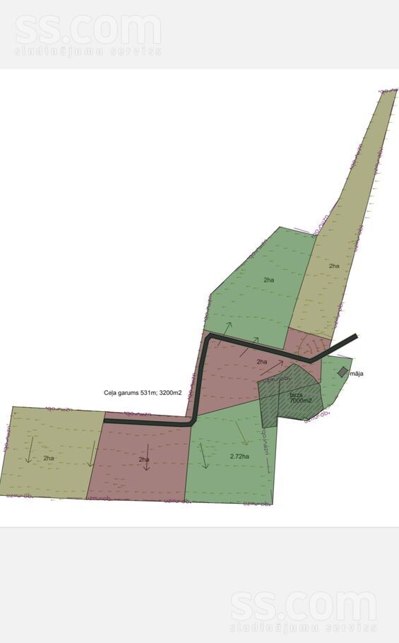 Cēsis-Krīvi, Cēsis un raj., Cēsis — zeme