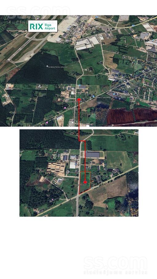 Ozolkalnu iela 2, Lidosta "Rīga", Rīgas rajons, Mārupes pag. — zeme
