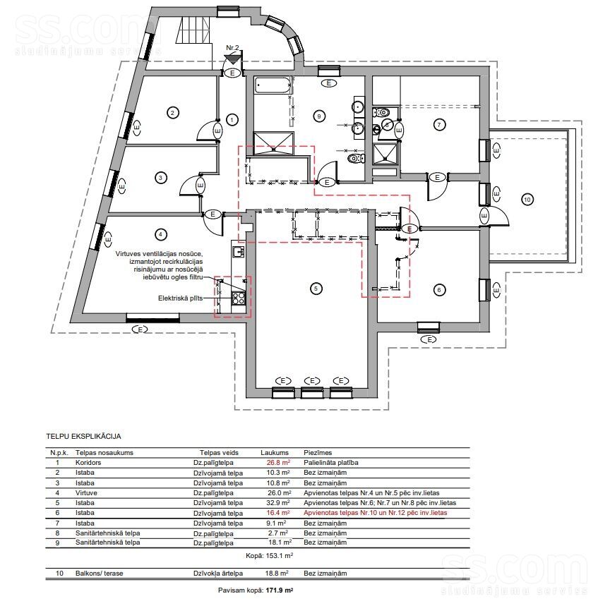 Republikas 27, Liepāja un raj., Liepāja — dzivoklis