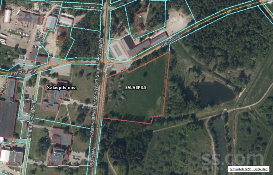 Rīgas iela 46, Rīgas rajons, Salaspils — zeme