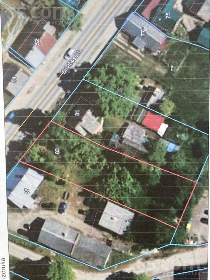 Brīvības 83, Jēkabpils un raj., Jēkabpils — zeme