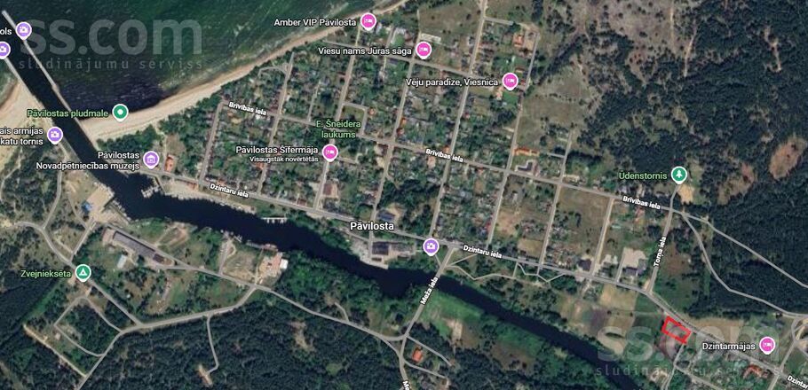 Lašu iela 14, Liepāja un raj., Pāvilosta — zeme