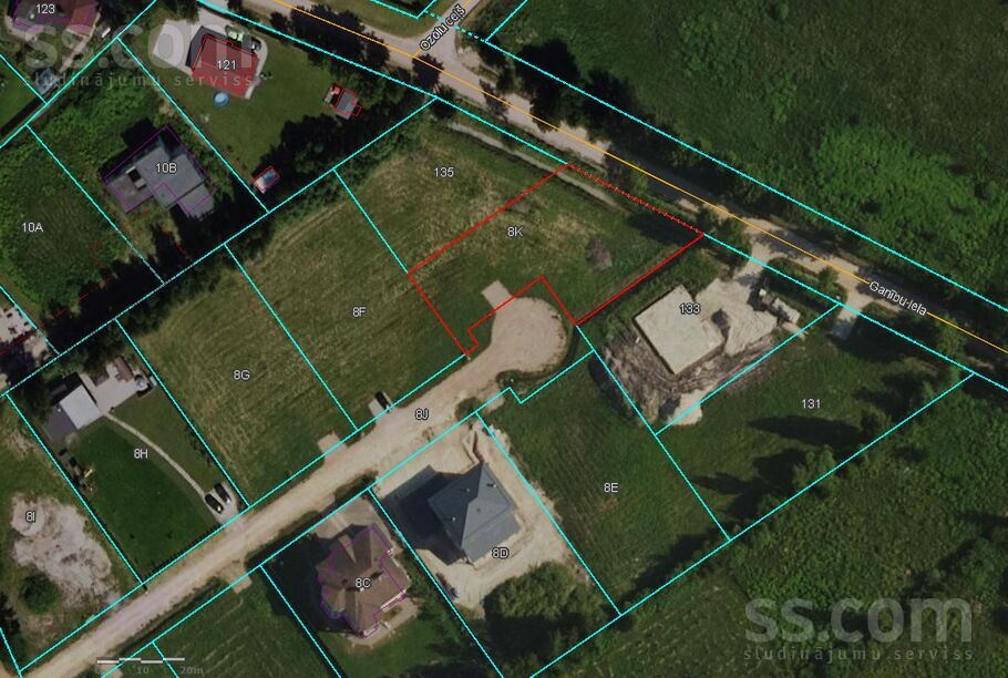 2.līnija 8k, Jelgava un raj., Jelgava — zeme