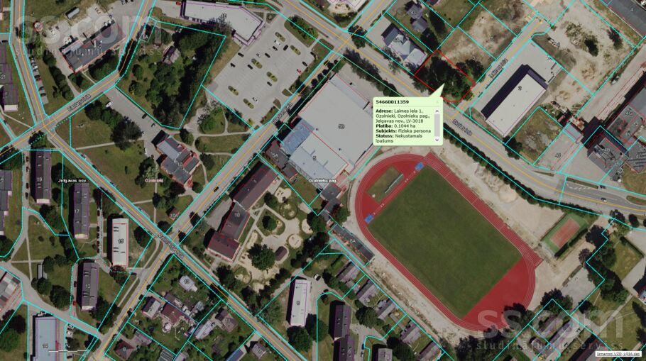 Laimes iela 1, Ozolnieki, Jelgava un raj., Ozolnieku pag. — zeme