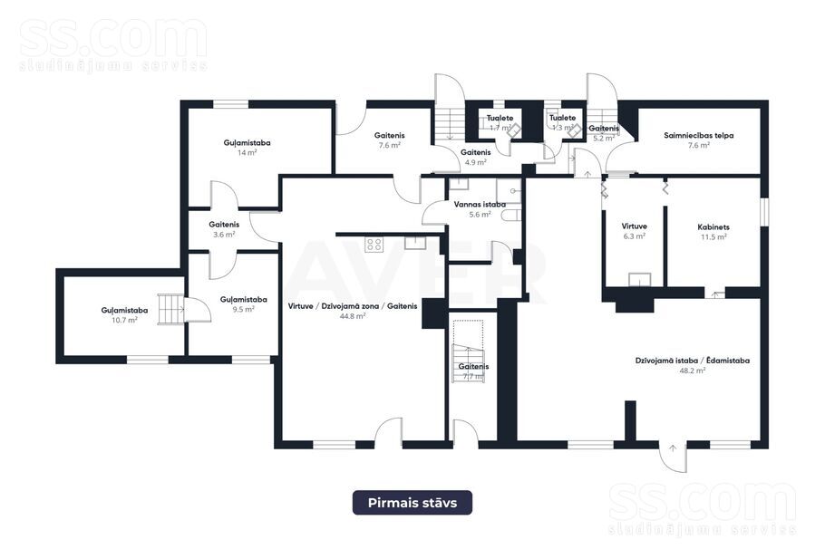 Daugavas 81, Skrīveri, Aizkraukle un raj., Skrīveru pag. — maja