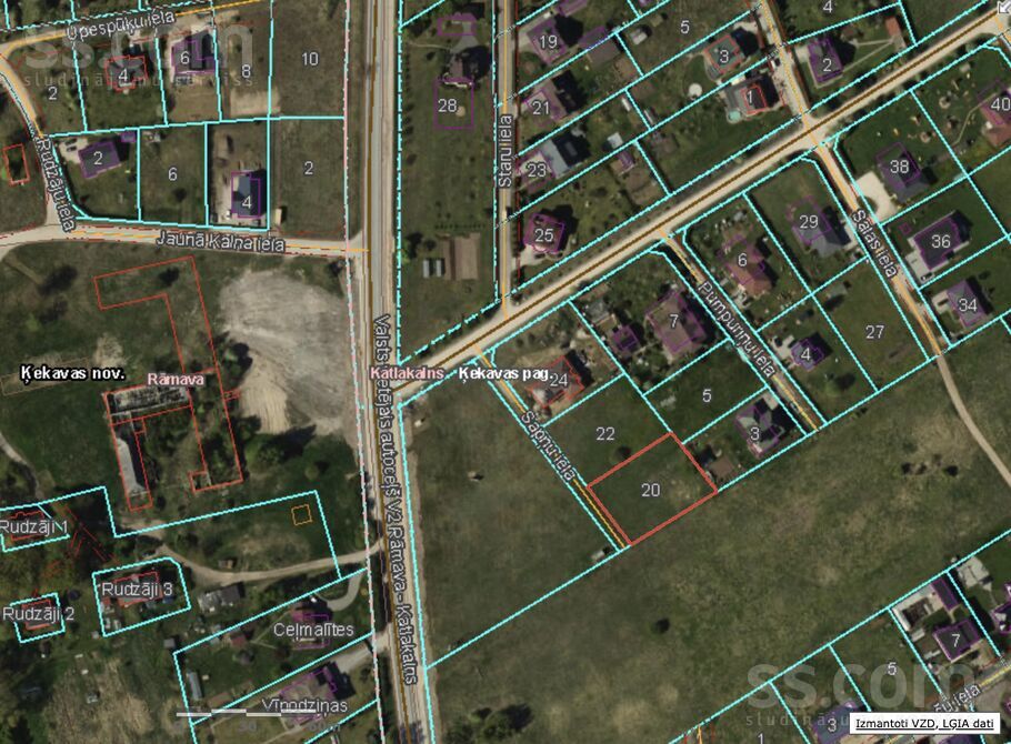 Sapņu 20, Katlakalns, Rīgas rajons, Ķekavas pag. — zeme