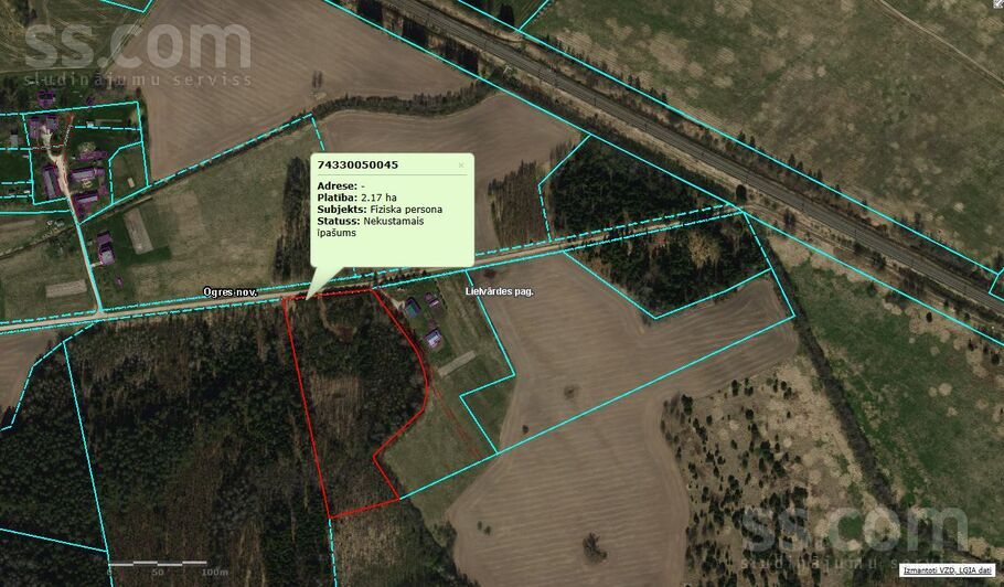 Vecvītoli, Kaibala, Ogre un raj., Lielvārdes l. t. — zeme