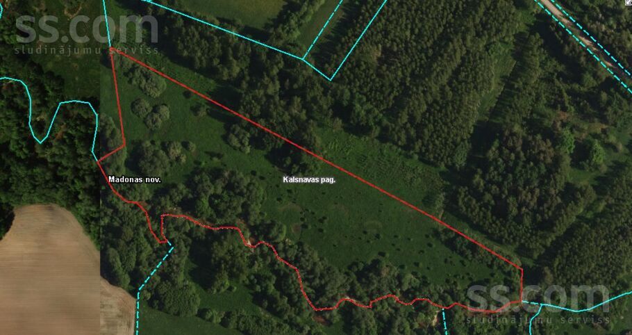 Dzilnas 2, Jaunkalsnava, Madona un raj., Kalsnavas pag. — zeme