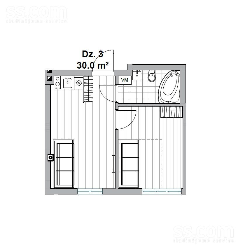 Dzelzceļa 3a, Jūrmala — dzivoklis