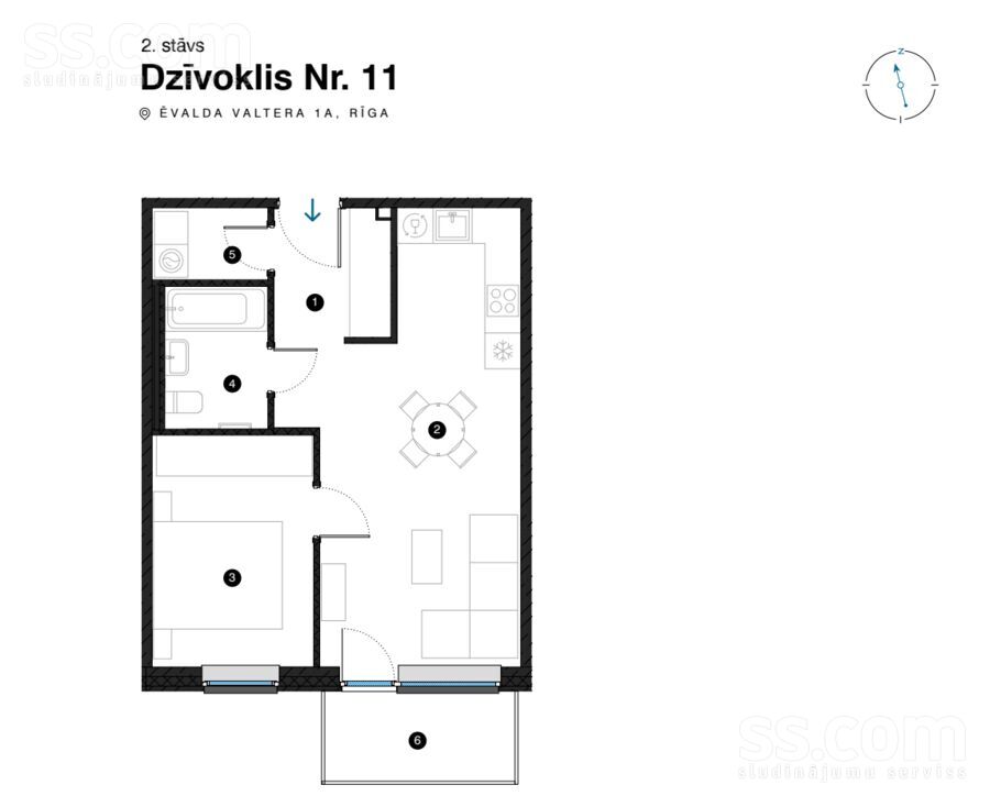 Valtera 1, Rīga — dzivoklis