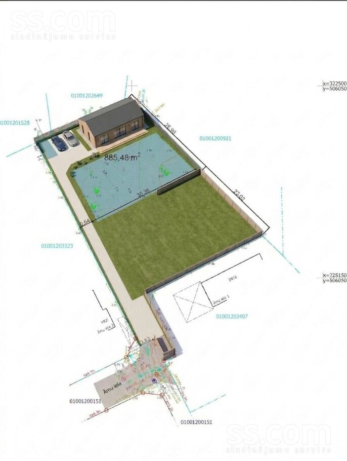 Āmu 1, Rīga — zeme