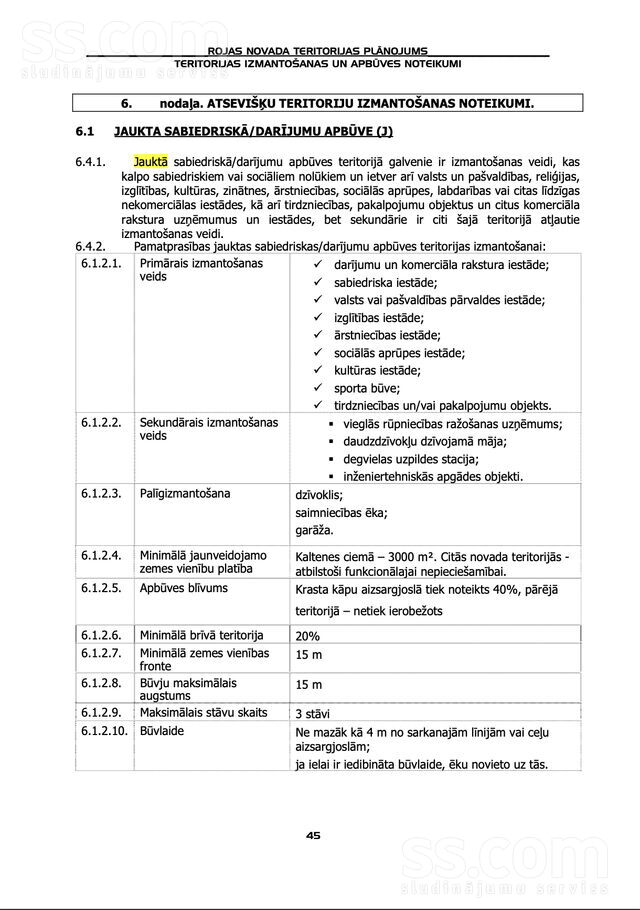 Upes 9a, Roja, Talsi un raj., Rojas pag. — zeme