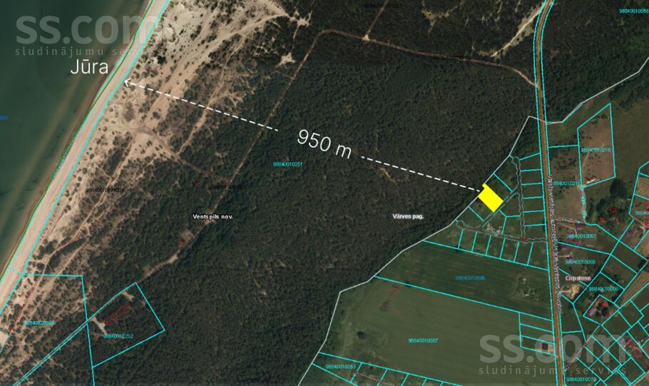 Cirpstene, Ventspils un raj., Ventspils — zeme