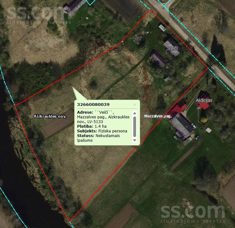 Ērberģe, Aizkraukle un raj., Mazzalves pag. — vienseta