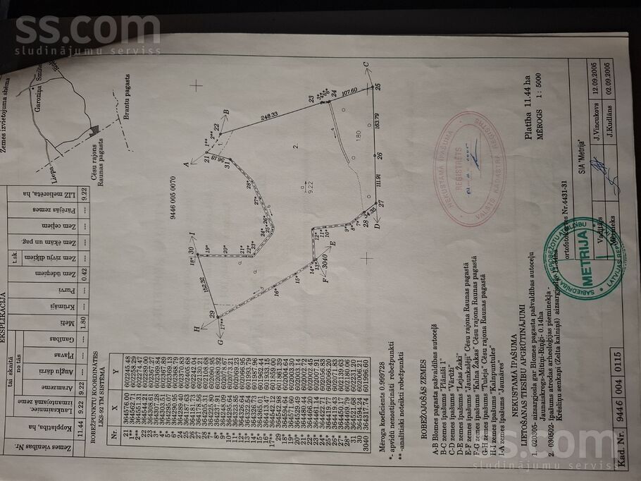 Stirnas, Valka un raj., Blomes pag. — zeme