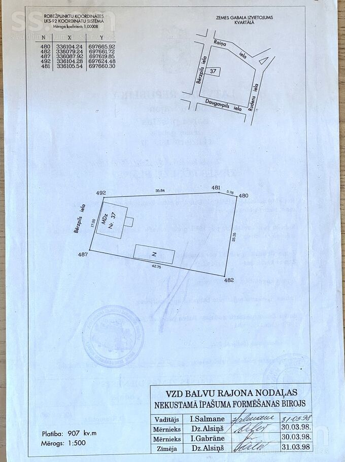 Bērzpils 37, Balvi un raj., Balvi — zeme