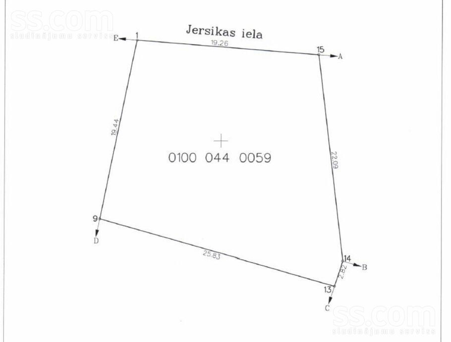 Jersikas 6, Rīga — zeme