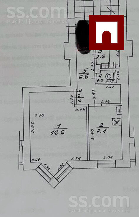 Celtnieku 34/36, Ventspils un raj., Ventspils — dzivoklis
