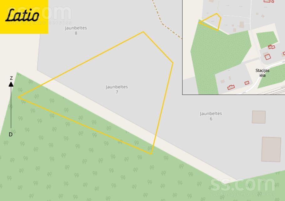 Jaunbeltes 7, Meža miers, Rīgas rajons, Inčukalna nov. — zeme