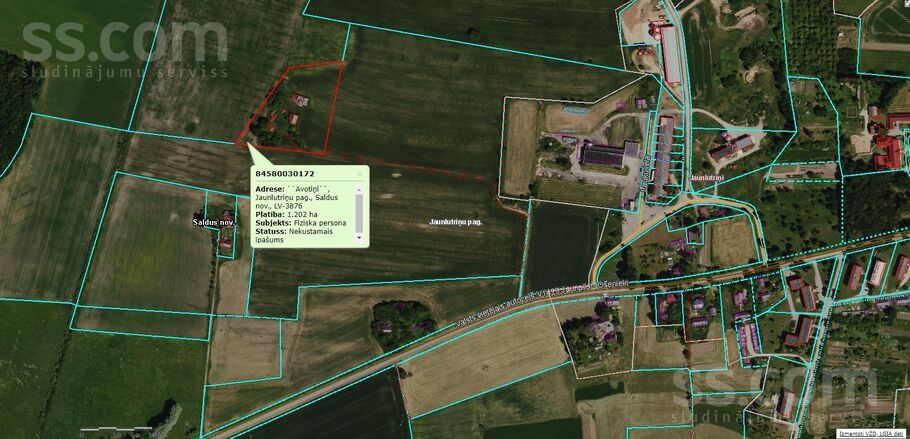 Avotiņi, Jaunlutriņi, Saldus un raj., Jaunlutriņu pag. — zeme