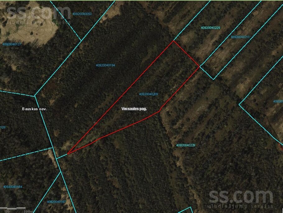 Mežāboli, Ozolaine, Bauska un raj., Vecsaules pag. — zeme