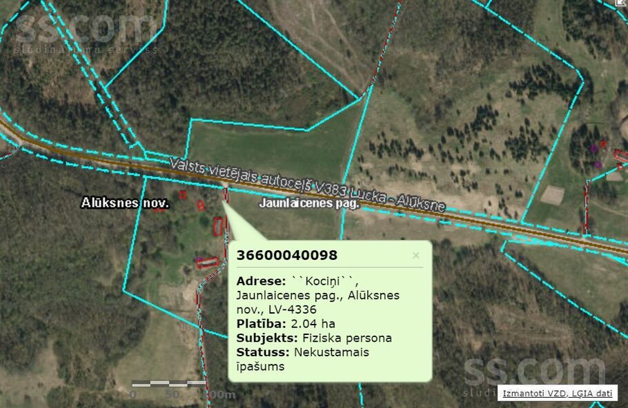 Kociņi, Jaunlaicene, Alūksne un raj., Jaunlaicenes pag. — maja