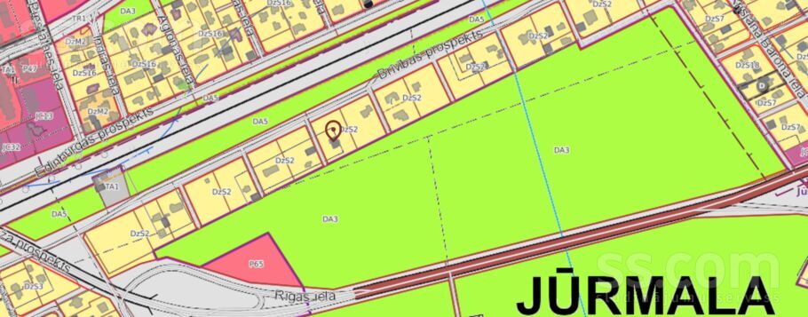 Brīvības prospekts 48, Jūrmala — zeme