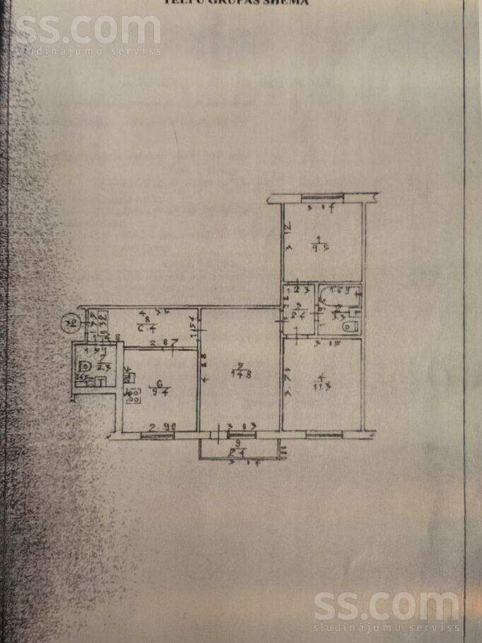 32 32, Jelgava un raj., Jelgava — dzivoklis