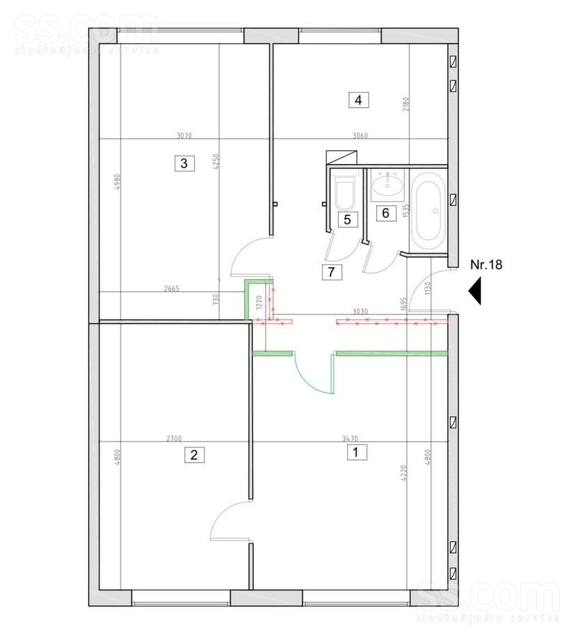 Ikšķiles 12 k-1, Rīga — dzivoklis