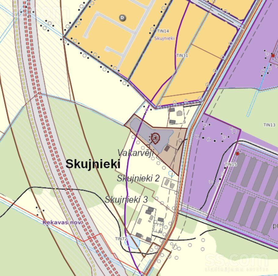 Vakarvēji, Skujnieki, Rīgas rajons, Ķekavas pag. — zeme