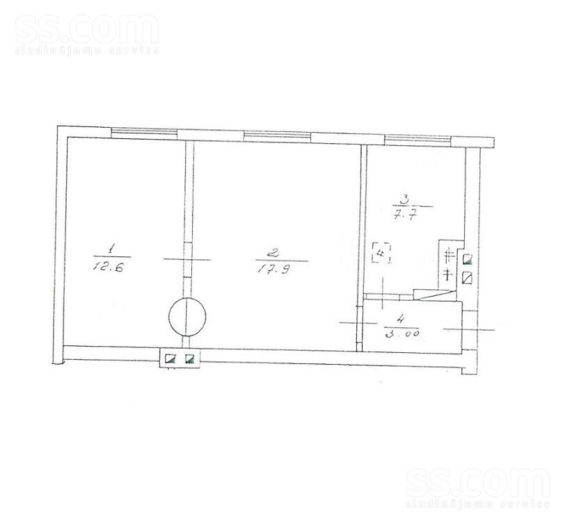 Rīgas 282, Preiļi un raj., Līvāni — dzivoklis