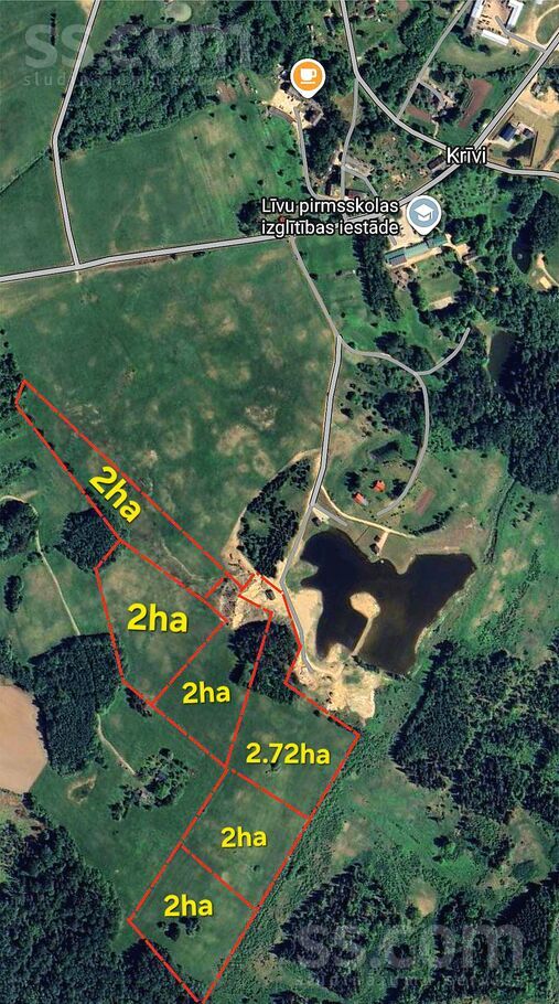 Cēsis-Krīvi, Cēsis un raj., Cēsis — zeme